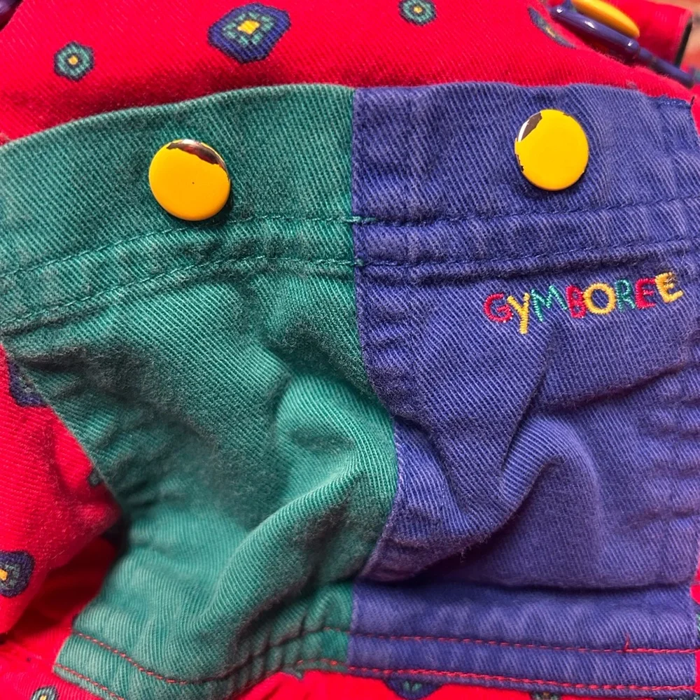Gymboree rainbow tag overalls size small 1-2 year old